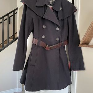 Ladies Barbour wool belted coat